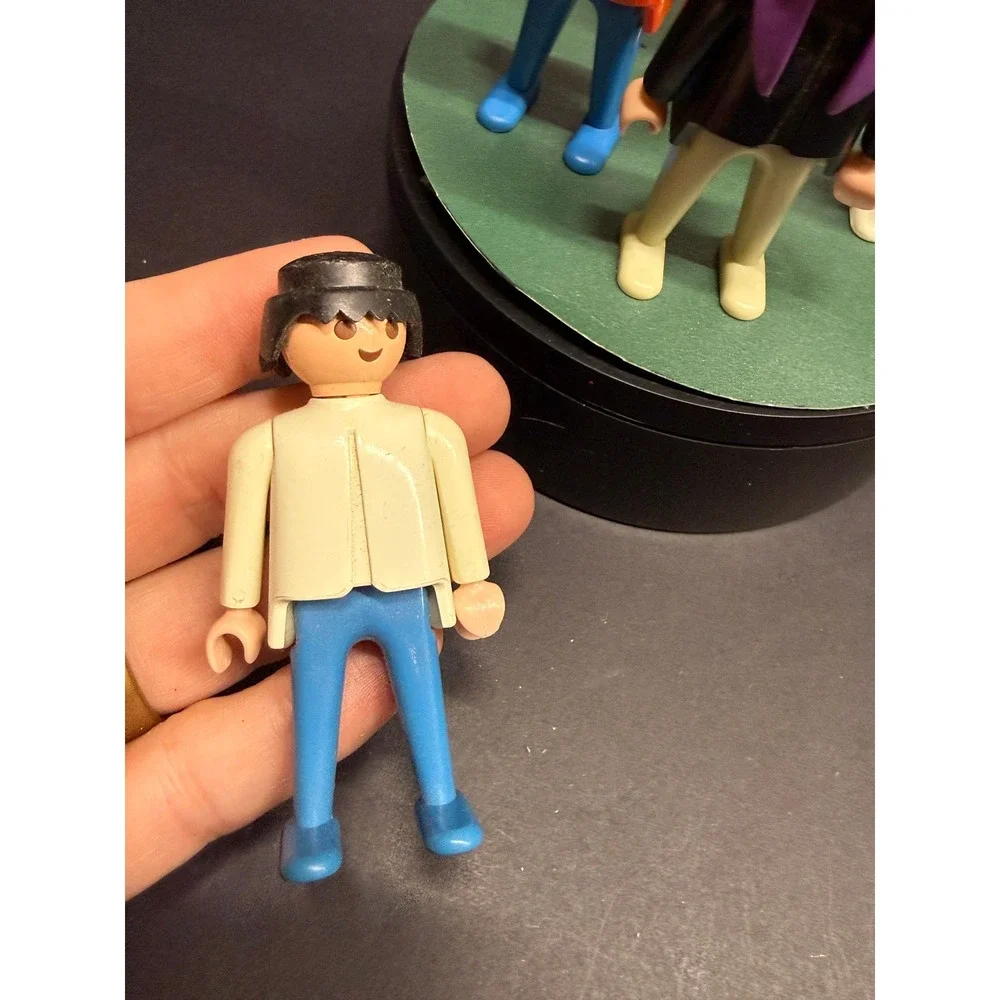 Vintage Playmobil Geobra Figure Lot 1974 1990 Klicky People 5 Piece Set Multi
